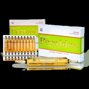 Pecaldex 10ml - Bổ sung calci trong trường hợp thiếu calci, trẻ em chậm lớn.